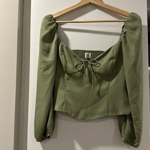 Aritzia green top